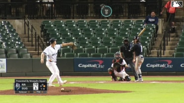 Cameron Cauley homers (3) on a fly ball to left field. Dairon Blanco scores.