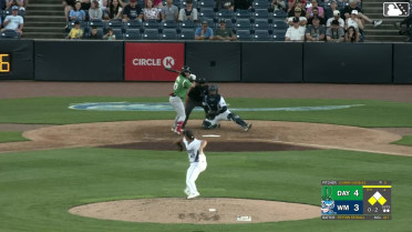 Peyton Stovall out on a sacrifice fly to right fielder Andrew Sojka. Alfredo Alcantara scores.