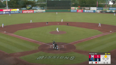 Daniel Vazquez doubles (18) on a sharp line drive to right fielder Alex McCoy. Sam Kulasingam scores.