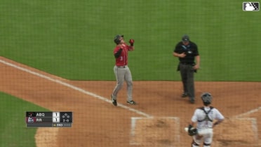 Drew Romo swats his third homer of the year