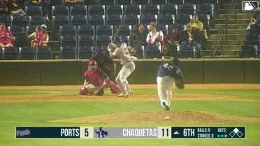 Daniel Bucciero singles on a line drive to left fielder Lucas Ramirez. Logan Sauve scores. Daniel Bucciero to 2nd.