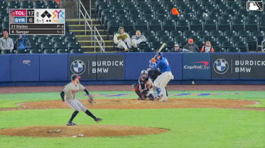 Hayden Senger homers (2) on a fly ball to left center field.