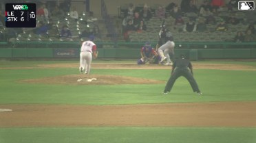 Kale Fountain singles on a line drive to center fielder Carlos Pacheco. Truitt Madonna scores.