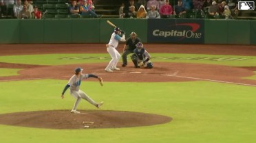 Tirso Ornelas homers (1) on a fly ball to right field.