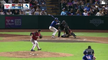 Ryan Fitzgerald doubles (18) on a line drive to center fielder Scott Bandura, deflected by right fielder Turner Hill. Jack Suwinski scores. Alek Thomas scores. Ryan Fitzgerald to 3rd.