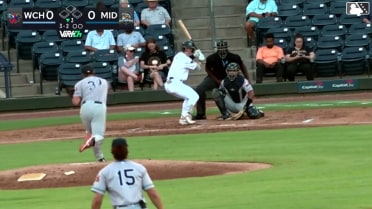 Cole Conn homers (5) on a fly ball to left field.