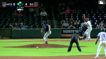 Ryan Cermak singles on a ground ball to center fielder Paxton Kling. Nathan Flewelling scores. Narciso Polanco scores.