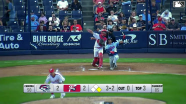 Nick Lorusso strikes out swinging and John Bay caught stealing 2nd, catcher Caleb Ricketts to second baseman Luke Ritter to catcher Caleb Ricketts.