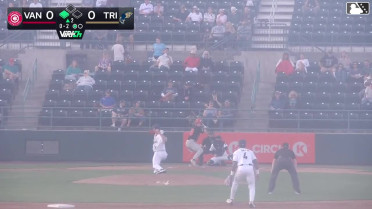Brennan Orf flies out to center fielder Gage Harrelson. Manuel Beltre scores.