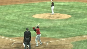 Levi Wells' first strikeout of the season