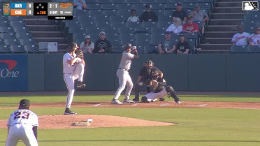 Jacob Cozart homers (6) on a fly ball to right field.