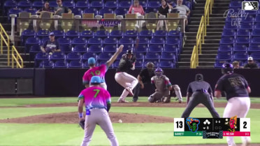 Riley Nelson singles on a line drive to center fielder Eduardo Quintero. Welbyn Francisca scores. Anthony Martinez to 3rd. Cannon Peebles to 2nd.