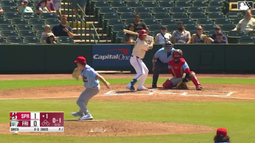 Josh Smith homers (1) on a fly ball to right center field.