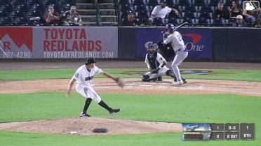 Easton Shelton homers (8) on a fly ball to center field. Joendry Vargas scores.