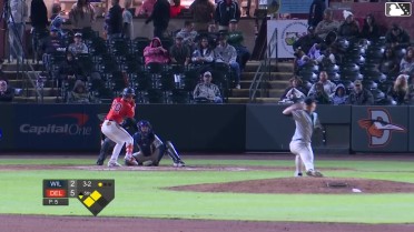 Edwin Amparo singles on a ground ball to left fielder Nick Monile. Luis Almeyda scores. Braylon Whitaker scores.