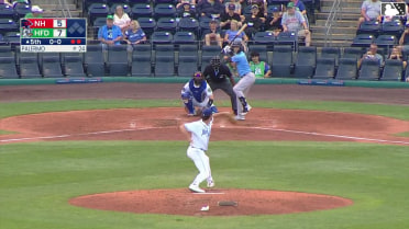 Dub Gleed homers (5) on a fly ball to left field.