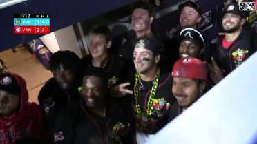 Michael Turconi hits a two-run walk-off single