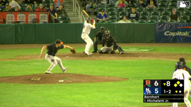 Zane Barnhart In play, run(s) to Eddie Micheletti Jr.