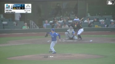 Gustavo Campero homers (6) on a fly ball to left center field.