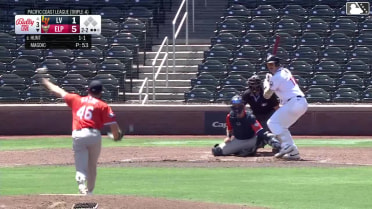Blake Hunt homers (11) on a fly ball to left field.