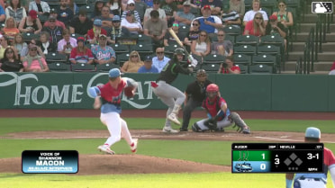 Mason Neville homers (4) on a line drive to right field.