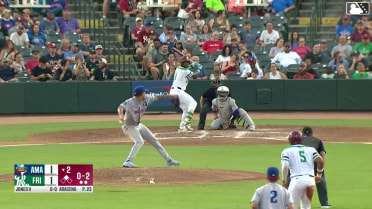 Keith Jones II singles on a ground ball to right fielder Angel Ortiz. Marcus Lee Sang scores. Keith Jones II to 2nd.