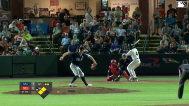Stiven Martinez triples (3) on a sharp line drive to right fielder Skylar King. Juan Ortega scores. Félix Amparo scores.