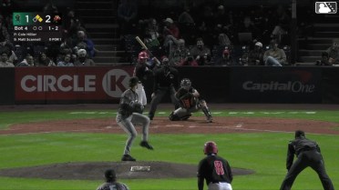 Matt Scannell doubles (1) on a ground ball to right fielder Trevor Cohen. Tucker Toman scores. Kendry Chirinos to 3rd.