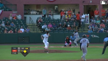 Alberth Palma singles on a line drive to left fielder Braylon Whitaker. J.D. Gonzalez scores.