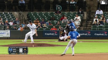 Chuckie Robinson homers (2) on a fly ball to right field. Ryan Fitzgerald scores.