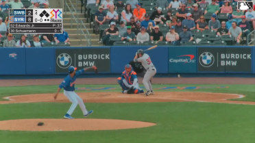 Max Schuemann homers (1) on a fly ball to left field.