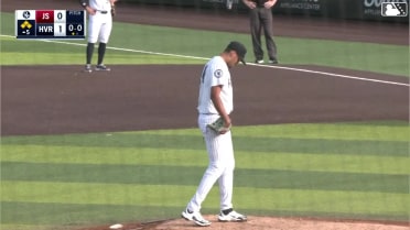 Nathan Humphreys homers (1) on a fly ball to center field.