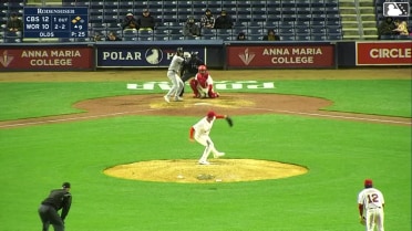 Petey Halpin strikes out swinging.