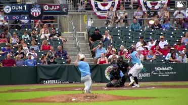 Andres Valor homers (7) on a fly ball to right center field. Echedry Vargas scores.