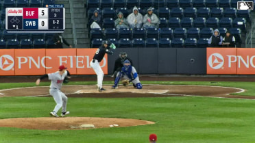 Spencer Jones homers (8) on a fly ball to left field.