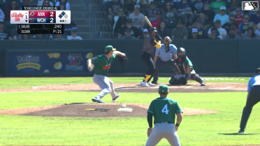 Jose Salas singles on a line drive to left fielder Jared Sundstrom. Billy Amick scores. Ricardo Olivar scores.