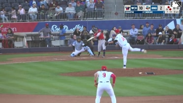 Maddux Houghton homers (1) on a fly ball to left field. Jake Rucker scores.