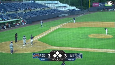 Aidan Smith hits his first home run for the Cyclones