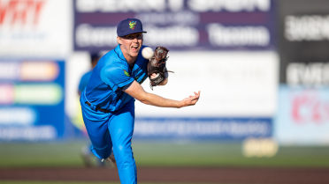 Tyler Cleveland collects a strikeout