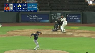 Darell Hernaiz doubles (6) on a ground ball to shortstop Brock Rodden, deflected by second baseman Michael Arroyo. Brayan Buelvas scores. Cole Conn scores.