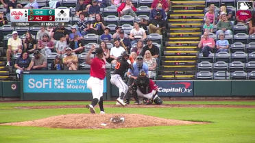 Aron Estrada singles on a ground ball to second baseman Jesus Castillo. Wehiwa Aloy scores.
