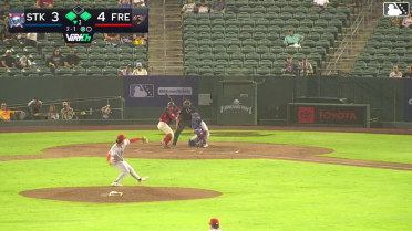 Carlos Renzullo singles on a ground ball to center fielder Bobby Blandford. Ryan Niedzwiedz scores. Sebastian Blanco to 3rd.