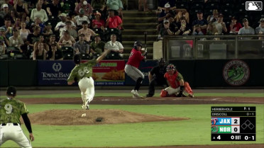 Logan Driscoll homers (4) on a fly ball to right field.