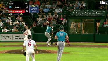 Andy Weber singles on a line drive to left fielder Phillip Glasser. Joey Wiemer scores.