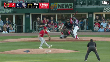 Bryan De La Cruz homers (9) on a fly ball to left field. Liover Peguero scores. Keaton Anthony scores.