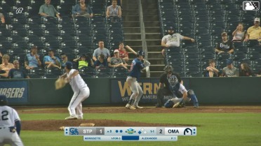 Cody Morissette singles on a ground ball to center fielder Carson Roccaforte. Matt Wallner scores.
