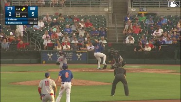 Moisés Ballesteros doubles (6) on a sharp line drive to center fielder Ben Ross. BJ Murray scores. Owen Miller scores.