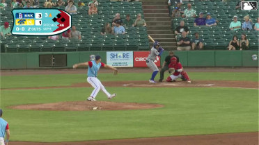 Yonatan Henriquez homers (2) on a line drive to right field.