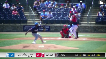 Gavin Fien homers (4) on a fly ball to left center field.