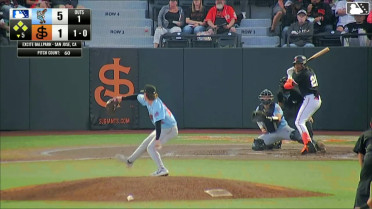 Andy Polanco grounds into a double play, shortstop Dustin Crenshaw to first baseman Starlin Aguilar. Broedy Poppell out at 2nd. Andy Polanco out at 1st.